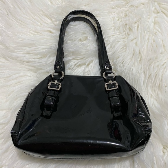Coach black patent leather handbag - Picture 3 of 7